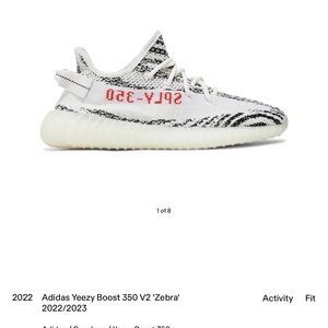 Yeezy Kids Sneakers - White, Black, Red